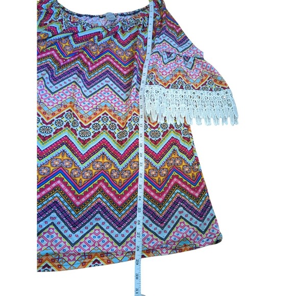 Win Win Red,Blue,Pink,Orange Women's 1/2 sleeve tunic - LG-XL - Picture 3 of 7